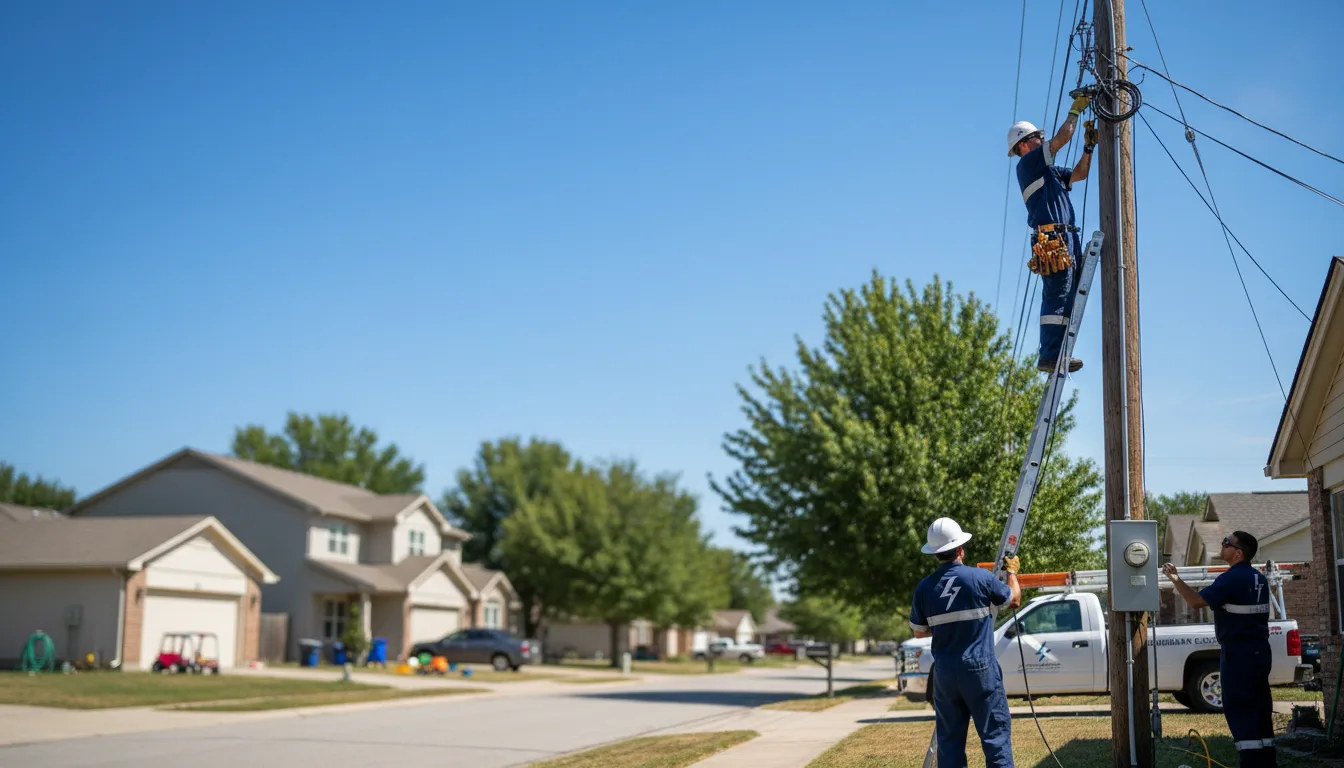 Residential electrician providing installation services in Franklin, TX
